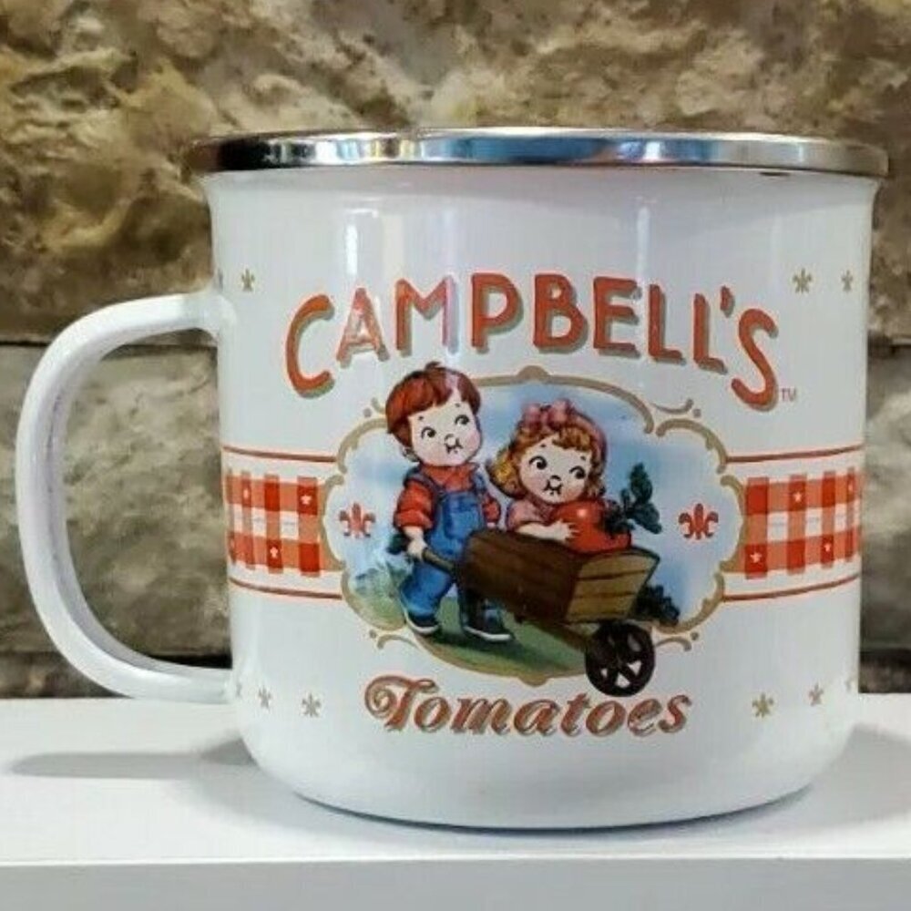 Campbell's Tomato Soup Mugs 2002 Stove Top and Oven Safe Hot Soup ,Coffee Mug